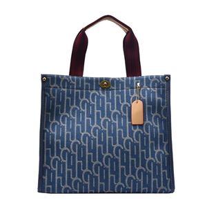 Sac fourre-tout en toile, nouvelle tendance européenne et américaine, sac à bandoulière simple avec lettres imprimées, sac à main de grande capacité