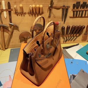 Tote Designer tas Luxe handtas volledig handgemaakte aangepaste tas dubbele lederen splitsing origineel geïmporteerd speciaal leer geavanceerde 22K plating hardware Bankettas