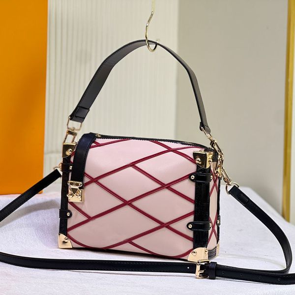 Bolso de mano Bolso de mano Bolsos de diseñador para mujer Cuero de vaca Cuero genuino Letras internas Embrague de lujo de alta calidad Correa para el hombro extraíble y asa superior