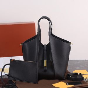 Tote handtassen boodschappentassen Crossbody handtas computer tas cowhide lederen tweedelige set modebrief grote capaciteit meerdere kleuren schouderbeurs