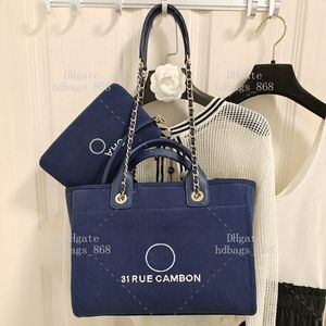 Tote kleine mode mode strandtas designer boodschappentassen luxe gemengde vezels schoudertassen 10a spiegel 1: 1 kwaliteit 32 cm crossbody tas onderarm tas met doos wc128a