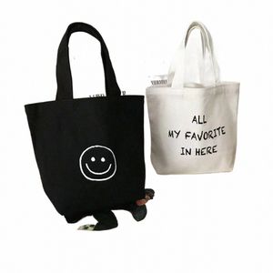Tote déjeuner acheteur Eco Bag Organisateur Pouche Canvas Été Réutilisable Sag de boutique Femme NECAIRE MIGLE KAWAII LAND POUR FEMMES 51DW #