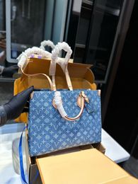 Tote New Brand Brand Designer Fashion Denim Handbag Sac à main Package transboral Fervent Shopping Packages M46871