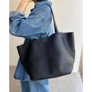 Tote Simple The Bag Row Nieuw woon -werkverkeer Medium Top Layer Cowhide Modieus Park M Grote capaciteit Schoudertas Fli0