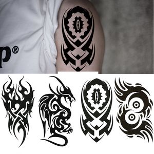 Totem Temporari Tattoos Sticker Sexy Body Art Tattoo Arm Benen Mouw Nep Tattoo voor Vrouwen Tattoo Tijdelijke Waterdicht voor Hand