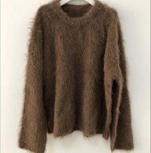 Jersey Toteme mezcla de lana de alpaca de 5 colores con jersey de lana con cuello redondo.