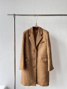 toteme lange wollen trenchcoat van alpacawol voor dames