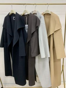 toteme Manteau en laine double fendue sur le côté pour femme - Couleurs mélangées