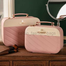 Totes 2020 Nueva bolsa de maquillaje cosmético Gran capacidad PU tira de cuero viaje delineador de ojos caja de almacenamiento caitlin_fashion_ bolsas