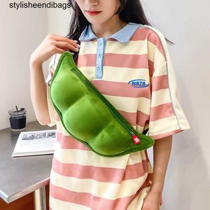 Totes 2022 Personnalité Creative Edamame Forme Mesdames Messenger En Peluche Pois Épaule Amusant Et Drôle Poitrine Sac Bolsa De Mensajero eleganteendibags