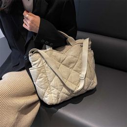 Totes 2022 hiver coton costume fourre-tout sacs pour femmes grand sac à bandoulière mode sac à main et sac à main concepteur bandoulière marque de luxe Satche
