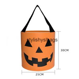 Bakken 2023 Nieuwe Halloween Snoep Tas Draagbare LED met Lamp Pompoen Lichtgevende Buis Verlichtende Halloween Snoep Bag05stylishyslbags