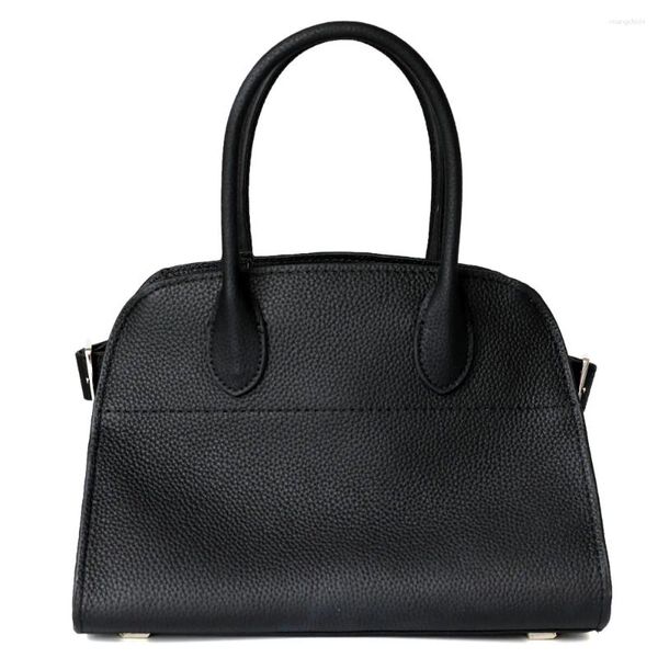 Totes 2024 Mujeres y bolsos de mujeres Luxury Real Leather Hombro Gran capacidad Handheld Litchi Patrón que viaja Versátil Bolsa