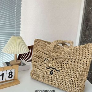 Totes 23SS Designer Beach Bag Bag Bag Luxury Crochet Classic Shopping Bags Palin With Lets