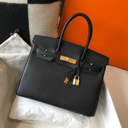 Bakken 7a topkwaliteit tas dames portemonnee ontwerper draagtassen handmades luxe handtassen klassieke mode togo lederen portemonnee sac de luxe femme