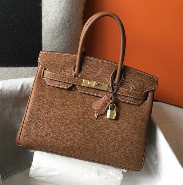 Totes 7A Bolso de calidad superior Bolso de mujer Bolsos de mano de diseñador Bolsos de lujo hechos a mano Moda clásica Togo Cartera de cuero Sac De Luxe Femme2023