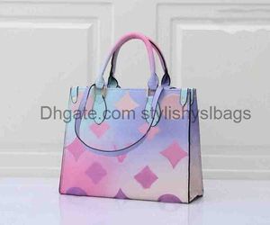 Totes Bag mini SPRING IN THE CITY Totes Purse go Designer Handtassen Grote capaciteit Kleur Never Sunrise Pastel Lady Tie Dye Boodschappentassen17