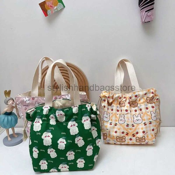 Bolsos Totes Bolsas de comida impresas mapaches ecológicos bolso de mamá con cordón bolsa de almuerzo picnic y meriendabolsos con estilotienda