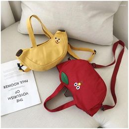 Totes banaan schoudertas mode mode dames crossbody canvas fruitvormige handtas vrouwelijk Koreaans