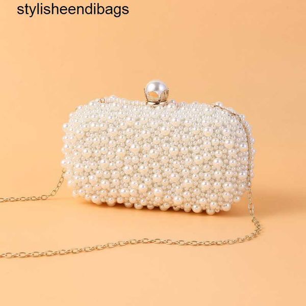 Kılıf Boncuk Kadın Rhinestones Metal Inci Akşam Çanta Tam Nakış Zincir Omuz Çantaları Çanta styleseendibags