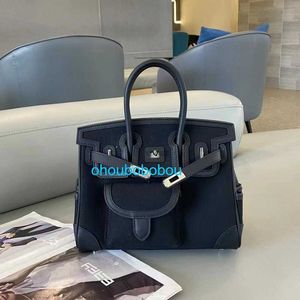 Totes Bk Cargo Sac Sesame Tolevas Le cuir Handsbag 2024 Nouveau sac pour femmes en cuir authentique avec toile de mode canne