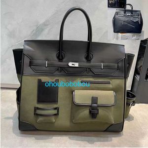 Totes Bk Cargo Sac Sesame Canvas Cuir Handbag Grand capacité Geuthesine En cuir Platinum Sac 2024 Nouveaux sacs à la mode et sacs pour femmes
