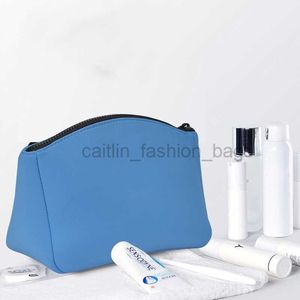 TOTES BLAUWE NEOPRENE Make -up make -uptas Multipurpos Pencil Diy Gift Travel Toiletportemonnee Dameshand Caitlin_fashion_ Bags