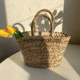 Tegenes boho geweven mandtas Strawtassen voor dames handtassen bohemia rattan strandtas kleine shopper portemonnees zomer schoudertas draagtas chich24219