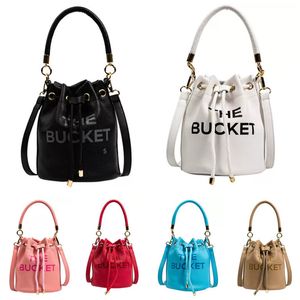 Designer The Bucket Bags Femmes Cool Pratique Grande Capacité Plain Casual PU Cross Body Shoulder Sacs à main