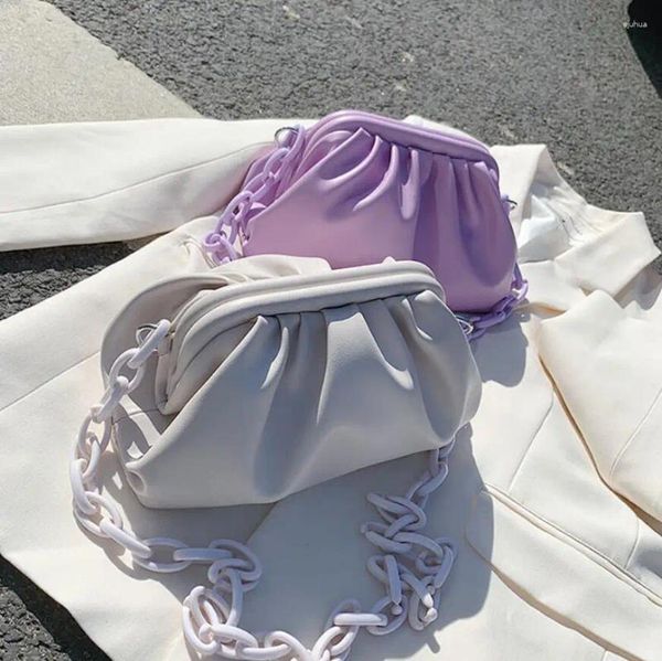 Fourre-tout couleur bonbon nuage sacs croisés pour femmes 2024 été mignon sac à bandoulière sac à bandoulière dame sacs à main