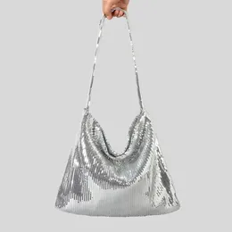 Totes décontracté paillettes grande capacité sac fourre-tout Shinny Women Sacs d'épalsine bling dame sacs d'été sacs de fête Big Femme 2024