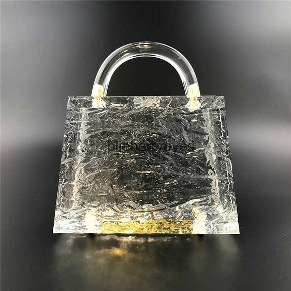 Totes Clear Crack Ladies Hand tenant un sac de cristal Party Mariage transparenclutch Purse de luxe DesignerBlieryeyes