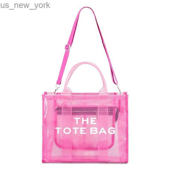 Totes Clear Sacs à main Célèbre Marque Coloré Grande Capacité Bandoulière Transparent Jelly Purse Designer Femmes PVC Sac à bandoulière 2023 HKD230822