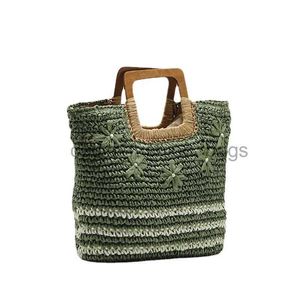 Totes Craft Portable het Bag Handgeborduurd Str Paper Wovencatlin_fashion_bags