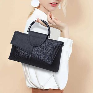 Totes Crocodile Match Sacs de body en cuir authentique pour femmes Luxury Purse Dames Small Bag Sac Feme Feme Fashion Tote Handsbags 240407