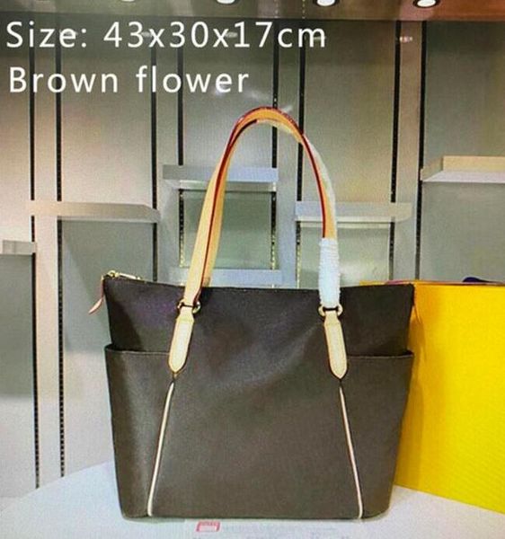 Totes Designer Sacs à main Sacs à bandoulière Femmes en cuir véritable luxes TOTALEMENT Monogrammes Sac à provisions classique vieille fleur Sacs à main Crossbody Premium Purse