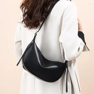 Totes Drop Commuting Dumpling Bolsa de axila para mujer 2024 Verano Casual Simple Hombro Crossbody Bolsas de Ombro