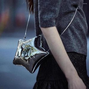 Totes mode acrylique Five Star en forme de sacs à bandoulière de créateur box pour femmes sacs d'épaule de luxe Silver Evening Party Pourses 2024