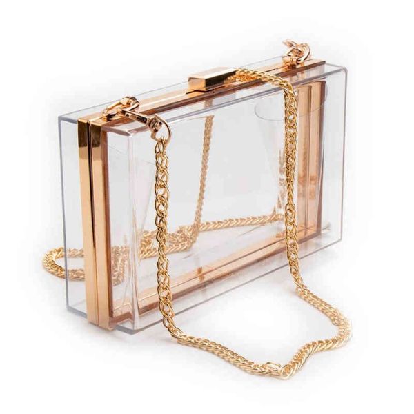 Totes Mode Sac Fourre-Tout Femmes Acrylique Clair Bourse Mignon Transparent Bandoulière Lucite Voir À Travers Les Sacs À Main Soirée Embrayage Événements Stad247K