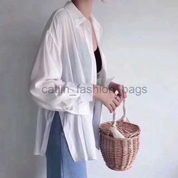 Totes Fashion Beach Hands Sac à main fourre-tout Travel Clutch Bohemian Str Women Summer Wicker Basker Handbagcatlin_Fashion_Bags