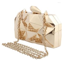 Toes Fashion European en American Metal Hand CHeld Evening Bag Trendy Messenger Chain One-Shoulder Party Dress