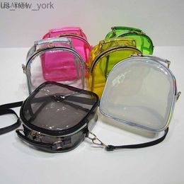 ToEs Fashion Laser kleine tassen voor vrouwen PVC Jelly schoudertas Dazzle Color Transparant Clear Tote Bag Mini Luxe handtas voor meisjes HKD230822