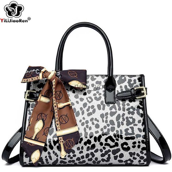 Fourre-tout Mode Léopard Sac À Main Femmes Écharpes De Luxe Sacs À Bandoulière Designer Qualité En Cuir Bandoulière Sacs Femme Grande Capacité Fourre-Tout HKD230818