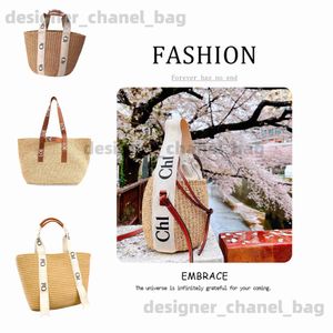 Totes mode Luxe woody str bucket bag reizen Dames heren Winkelen ontwerper de s clutch crossbody Schoudertas gym handtas waterdichte mand geweven Strandtas T240