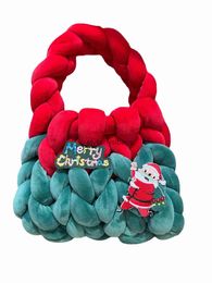 Totes Fasion Wasable Cristmas permet de tricoter des fils de pédale élastiques et flexibles et de fabriquer des sacs stylés pour femmes