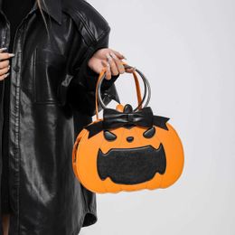 Sac à main fourre-tout en forme de citrouille drôle, Niche dessin animé Halloween, sac à bandoulière pour enfants, PhBag Mobile