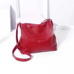 Fourre-tout en cuir véritable sac à bandoulière femme bandoulière Hobos dames fourre-tout concepteur pratique sacs à main de mode pour les femmes