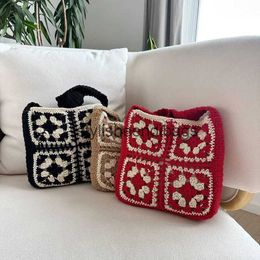 Totes Las abuelas huecas de nuevo estilo étnico de crochet de crochet de crochet versátil de moda para mujer lana bagh24218