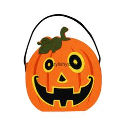 Totes Bolsa de calabaza portátil de Halloween Bolsa de dulces Bolsa de azúcar portátil para niños01stylishyslbags