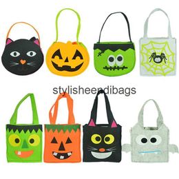 Totes Halloween sac de citrouille sac à main sac de bonbons sac de citrouille sac de citrouille sac de chauve-souris araignée sac de chat noirtylisheendibags